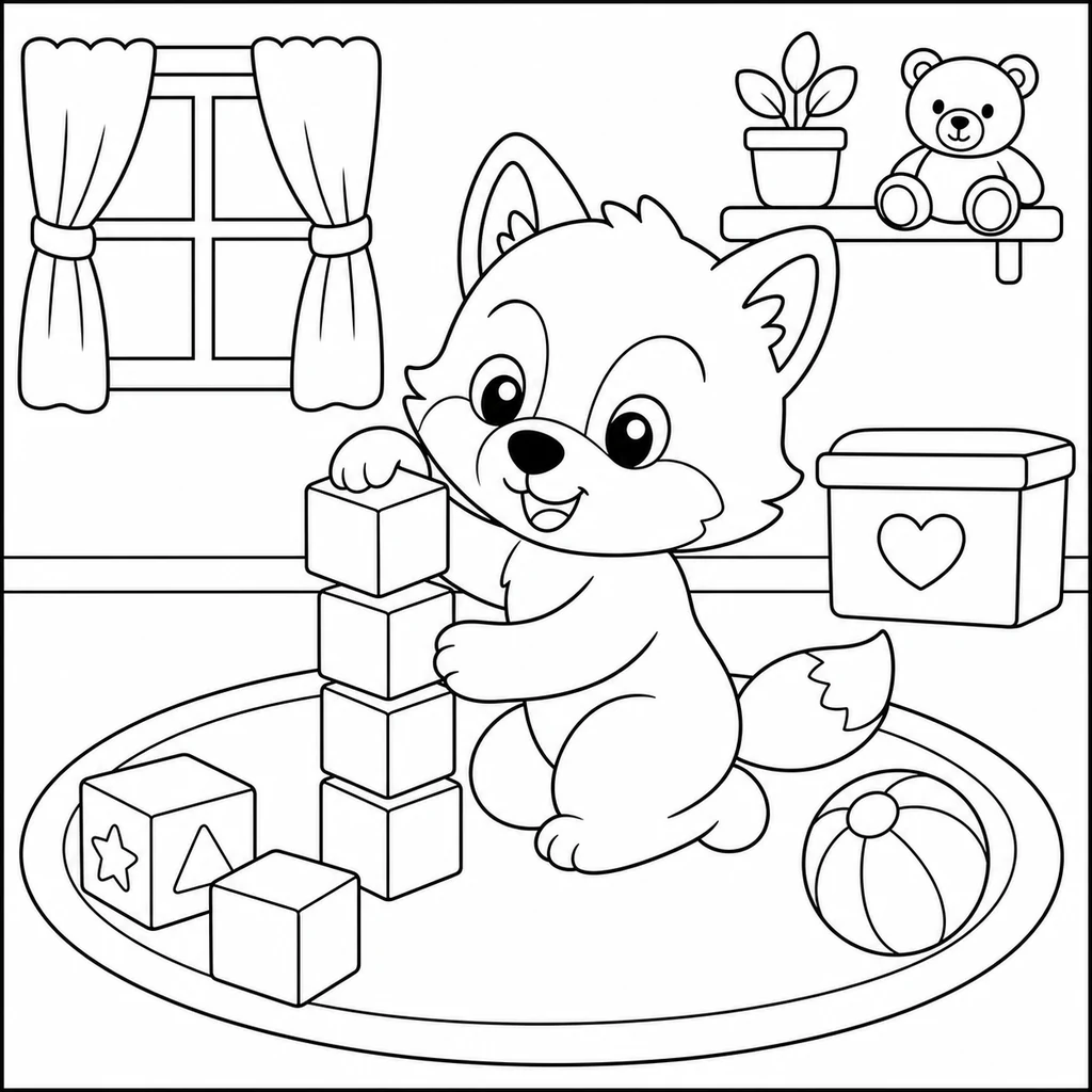 Coloriages de loups