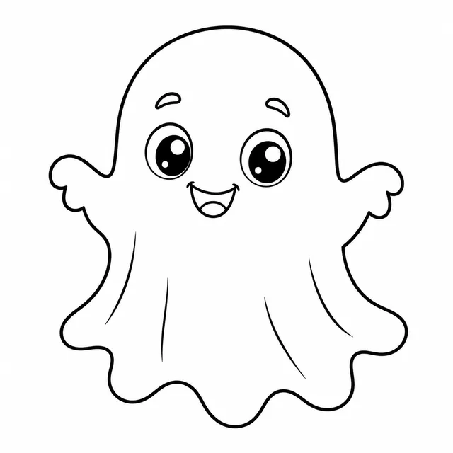 Dibujo de fantasma para colorear