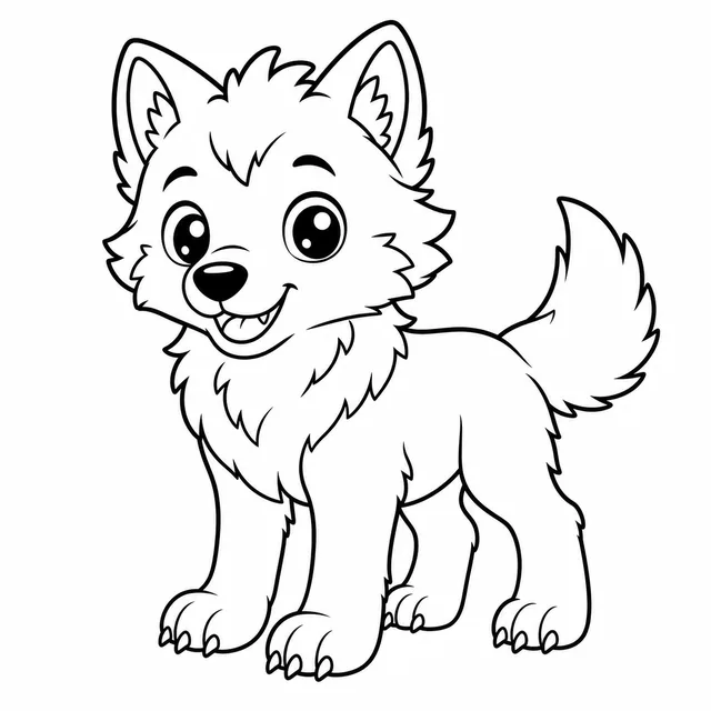 Dibujo de hombre lobo para colorear