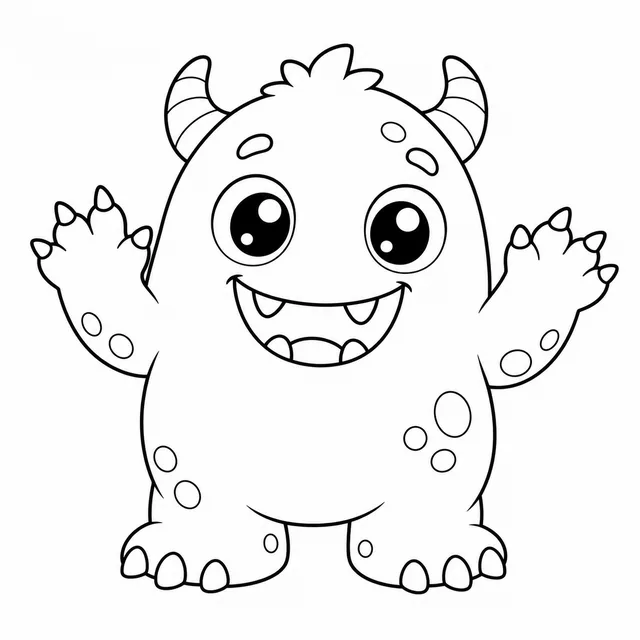Dibujo de monstruo para colorear