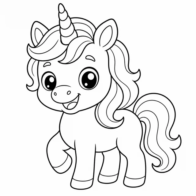 Dibujo de unicornio para colorear