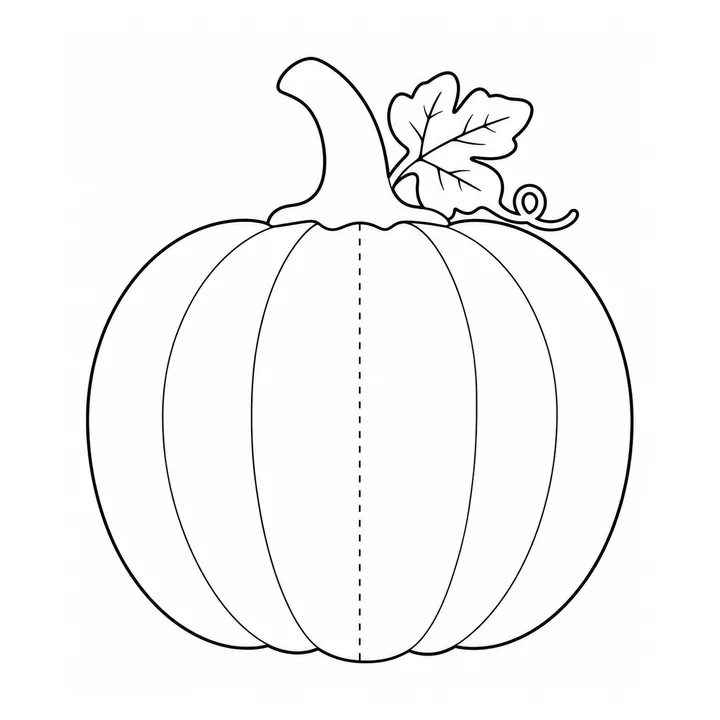 Calabaza plegable imprimible