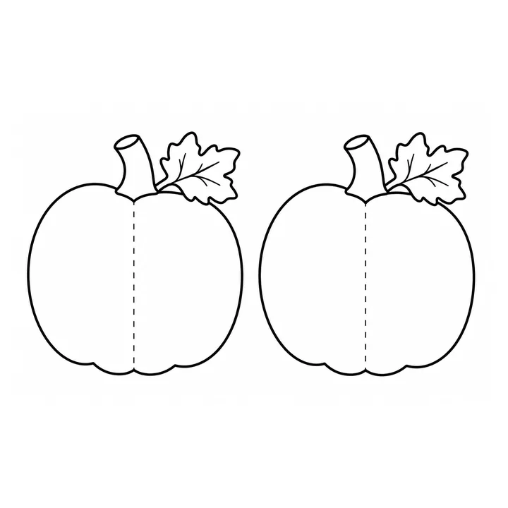 Tarjetas de calabaza imprimible
