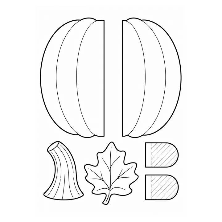 Calabaza de montaje imprimible