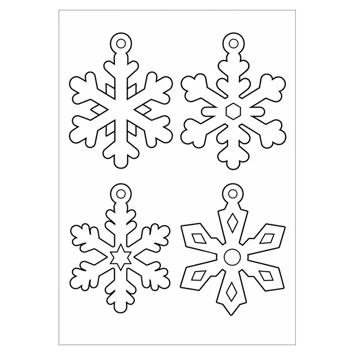 Copos de nieve para recortar