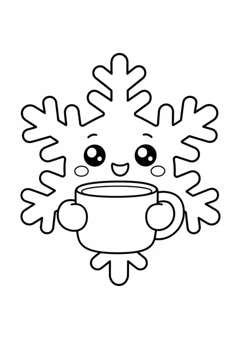Copo de nieve decorativo 9 imprimibles