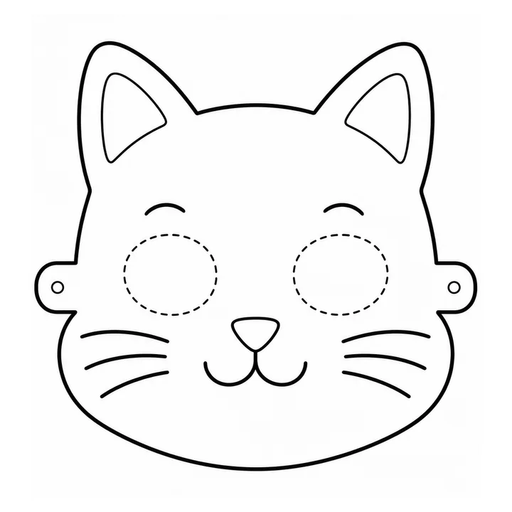 Máscara de Gato para imprimir