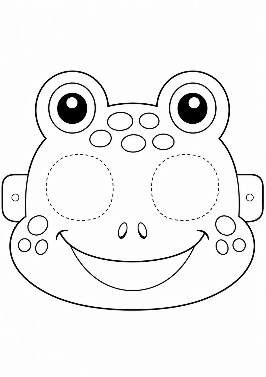 Máscara de Rana para imprimir