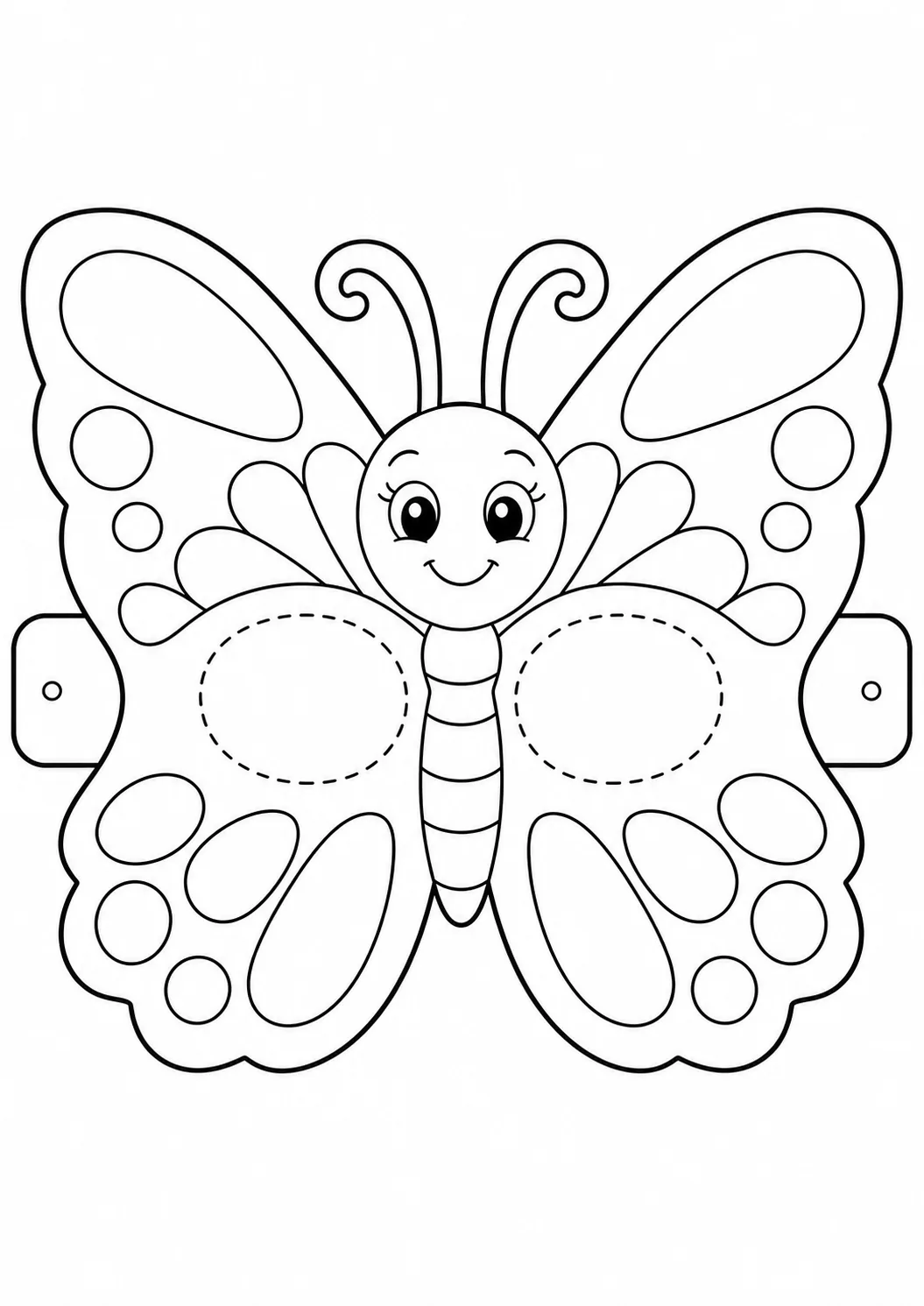 Máscara de Mariposa para imprimir