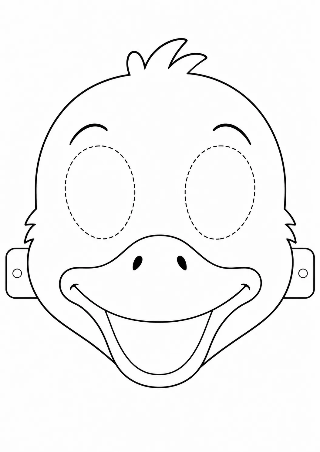 Máscara de Pato para imprimir