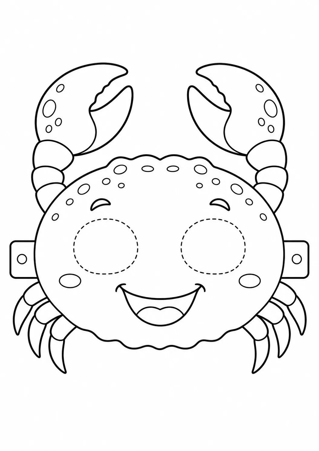Máscara de Cangrejo para imprimir