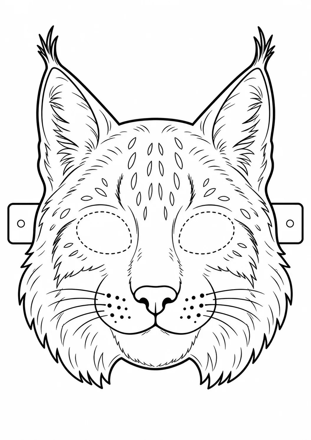 Máscara de Lince para imprimir