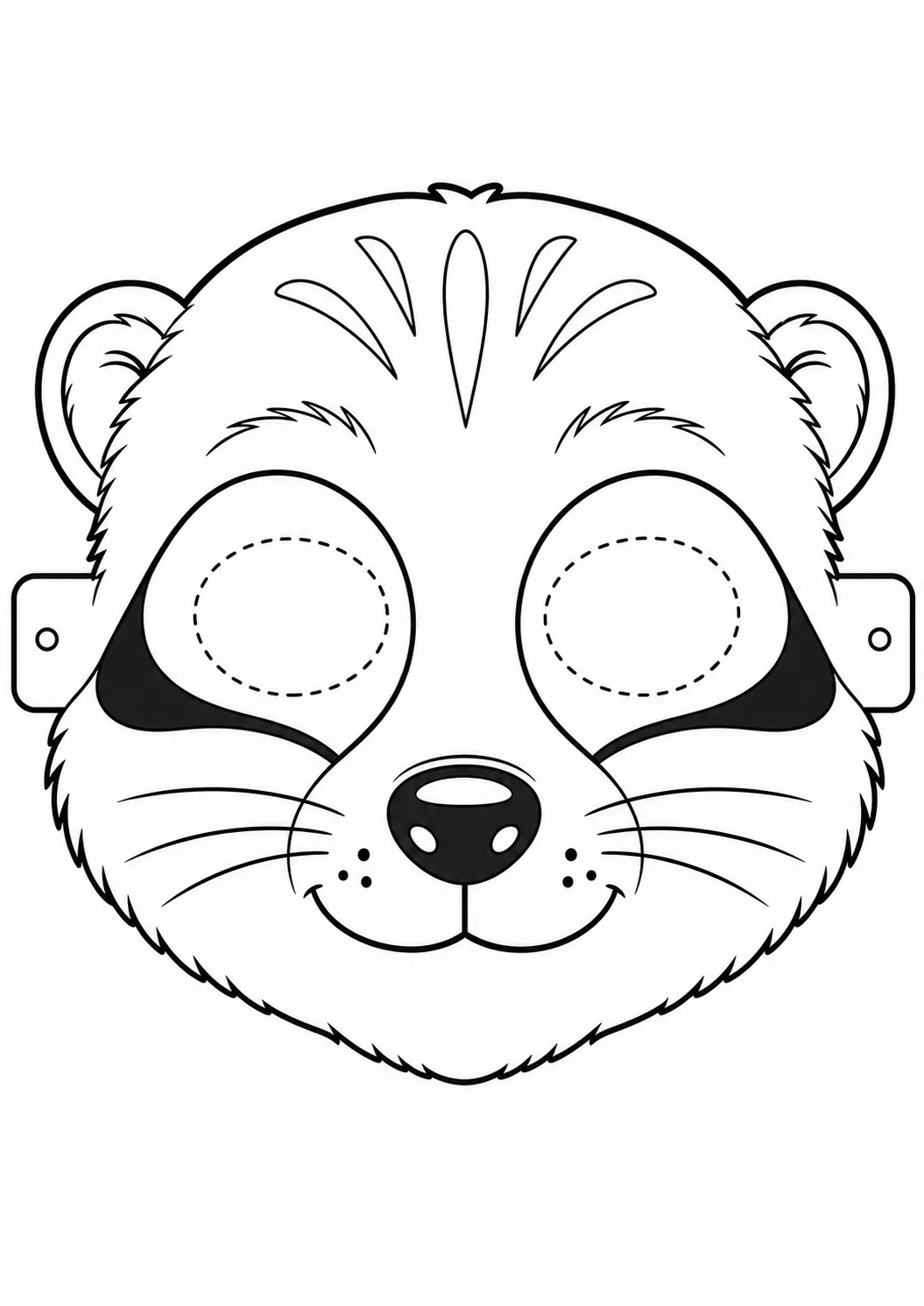 Máscara de Suricata para imprimir