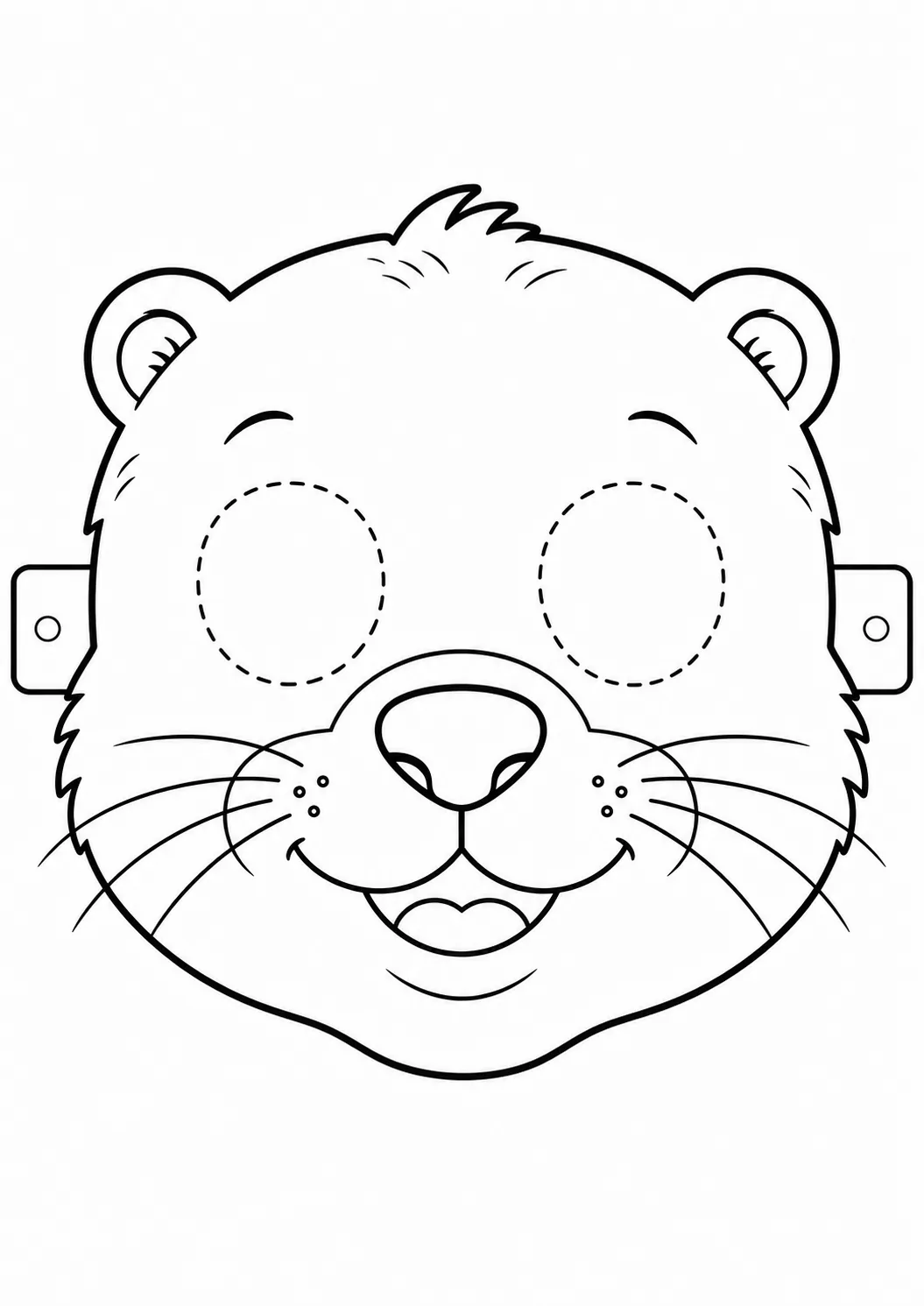 Máscara de Nutria para imprimir