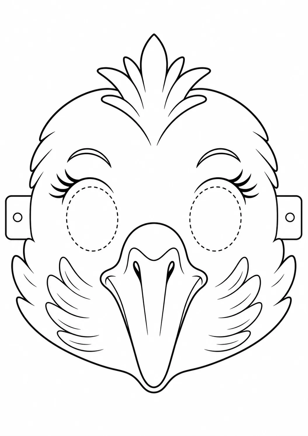 Máscara de Cisne para imprimir